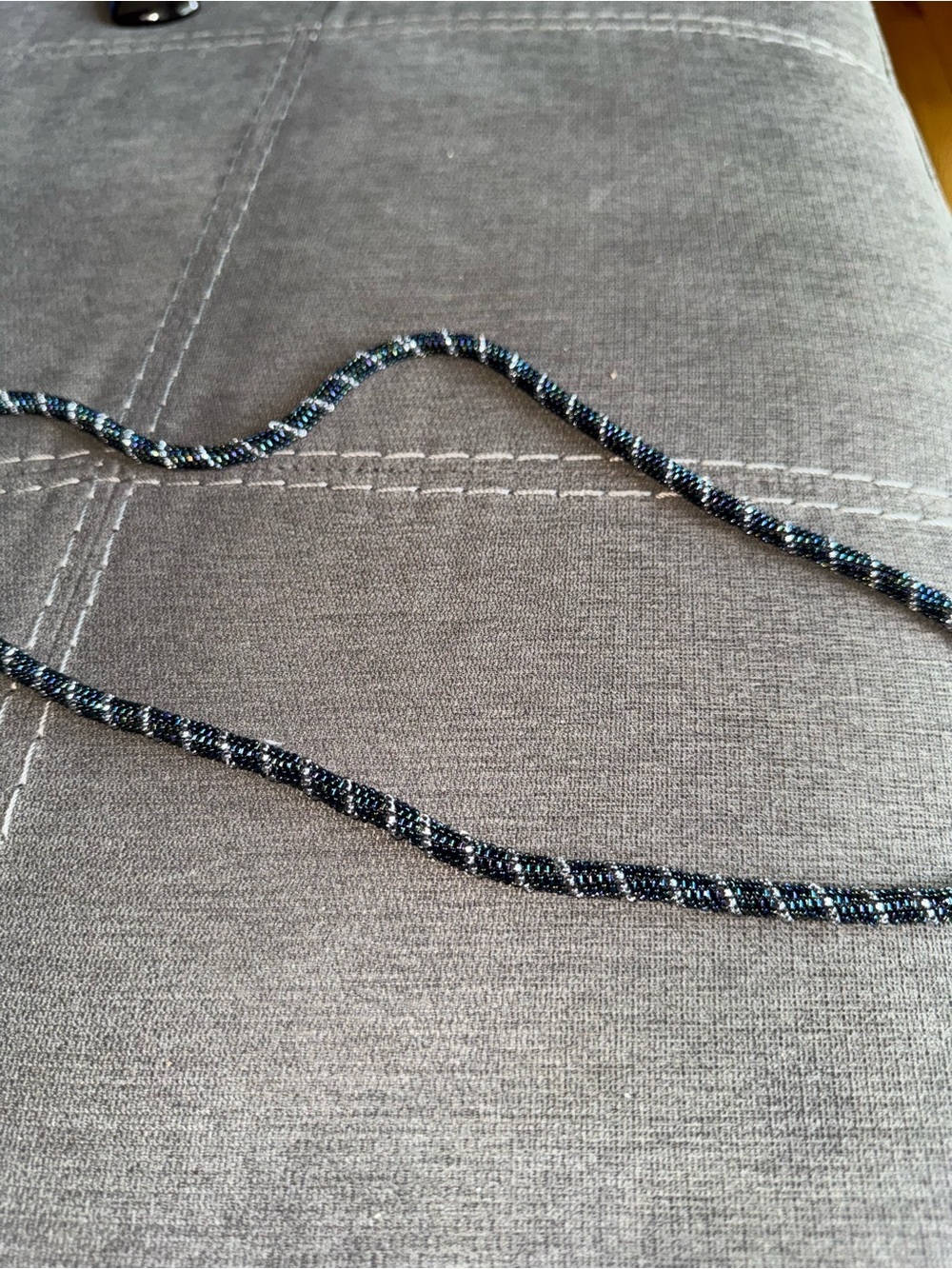 Beaded rope necklace - Picture 7 of 11